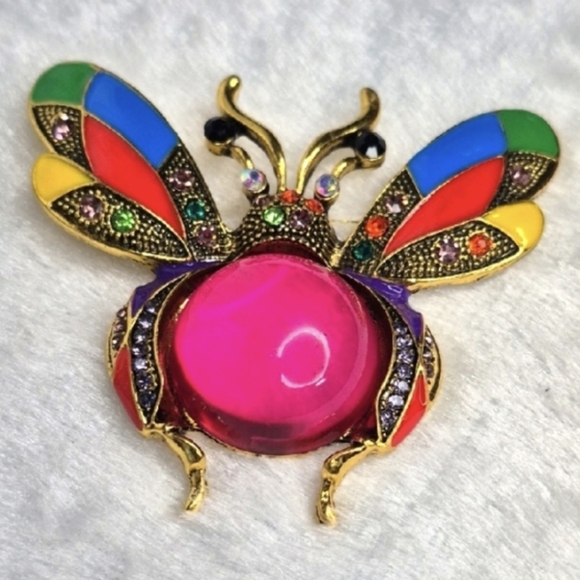 Jewelry - Colorful Bee Brooch Gold Hardware ❤️💛💚💙💜